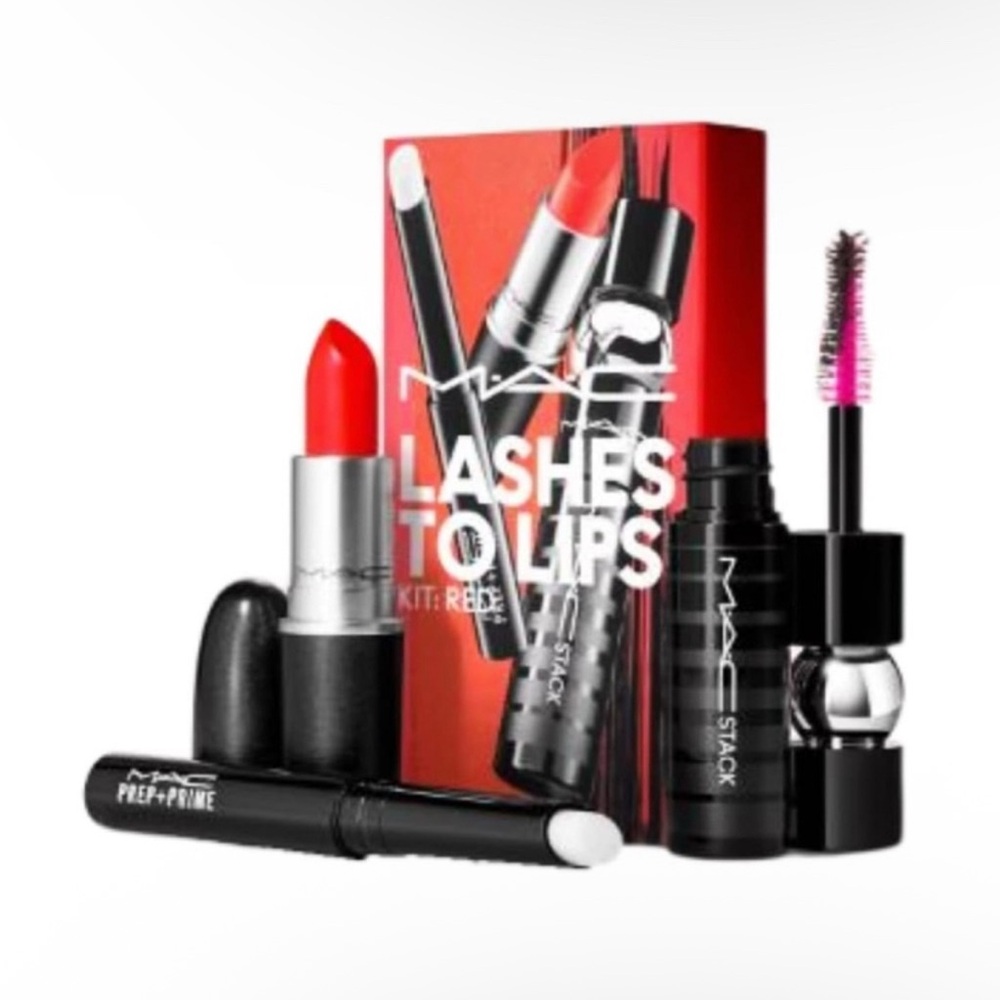 MAC NIB Lashes to Lips Kit: Red (Lady Danger)
